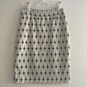 Renee Brand Crème and Black Skirt, Medium